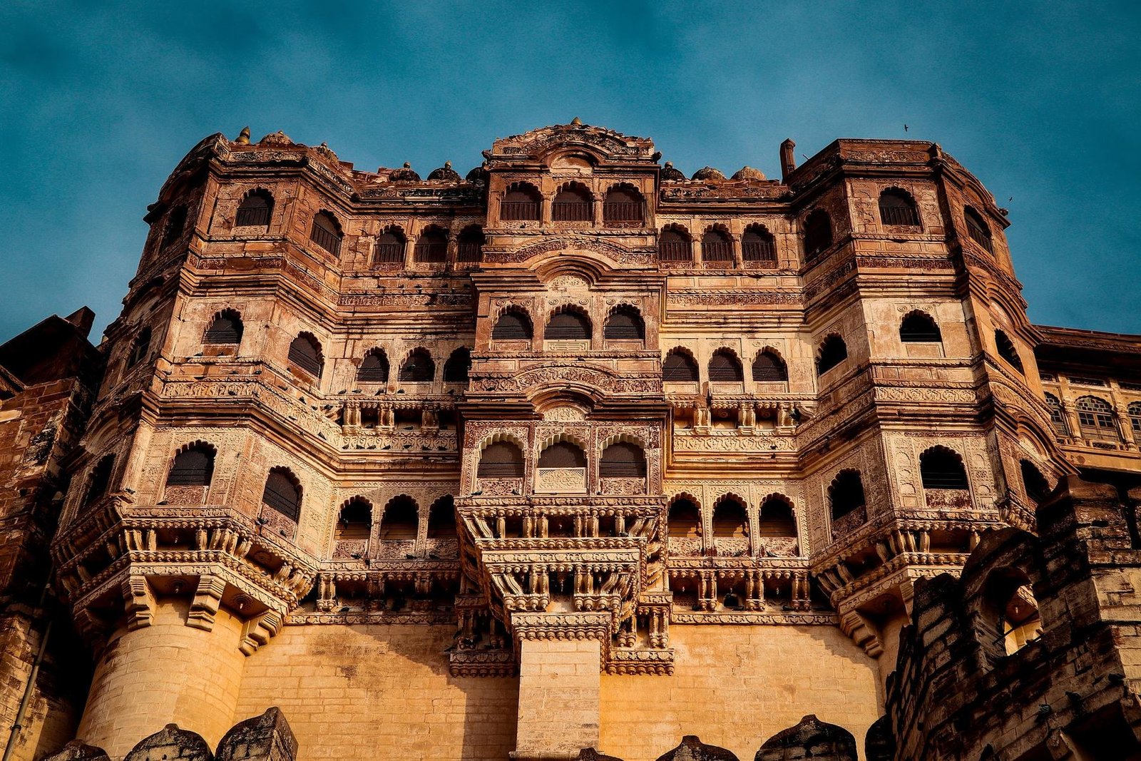 Mehrangarh Fort walls in Jodhpur